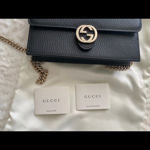 Gucci Gold Chain Shoulder Bag